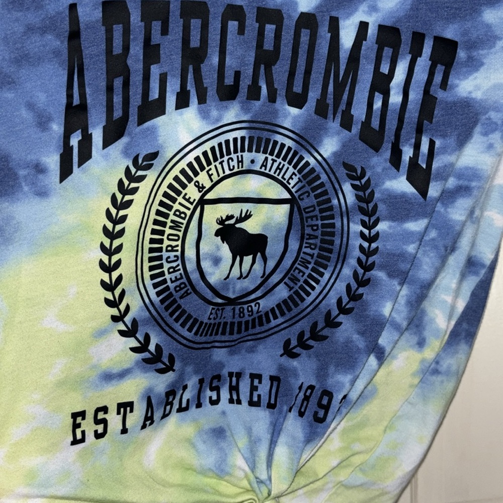 EUC Youth 9/10 Abercrombie & Fitch tie dye T-shirt ptp 16” - Picture 4 of 6